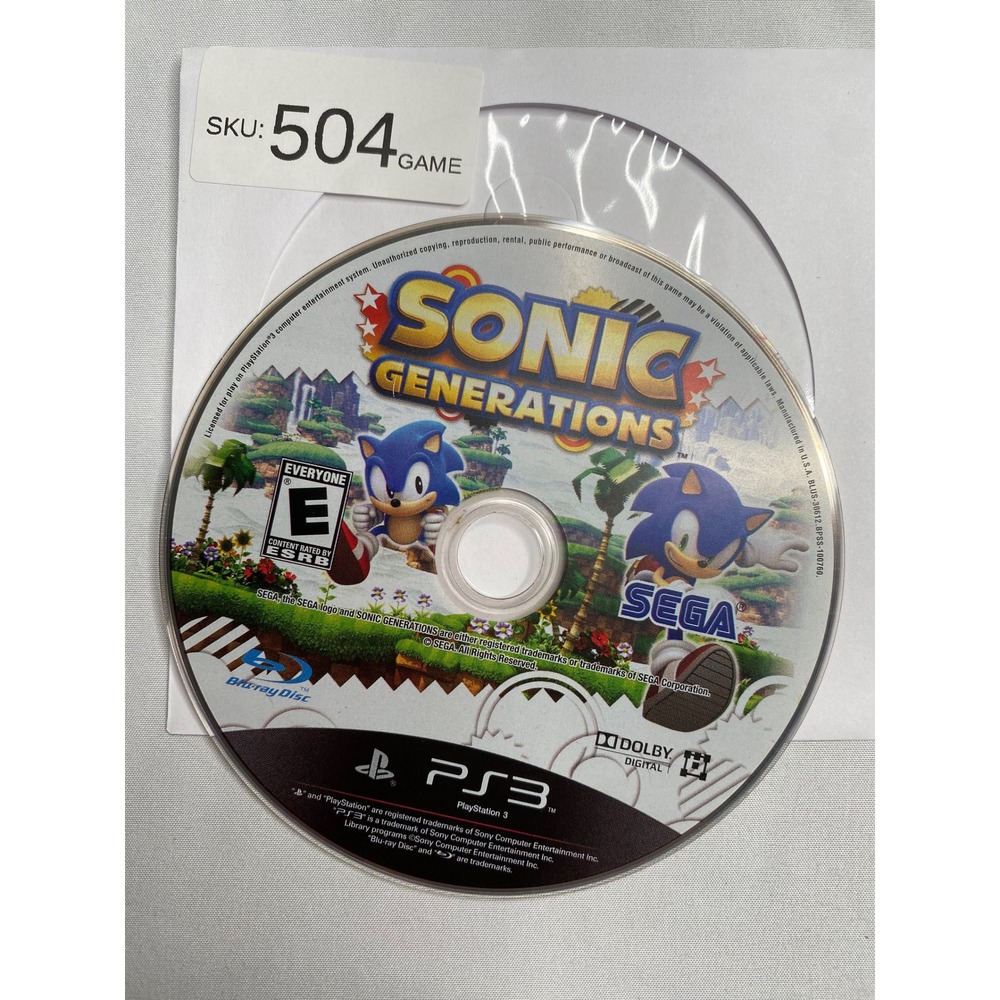 Sonic Generations Sony PlayStation 3